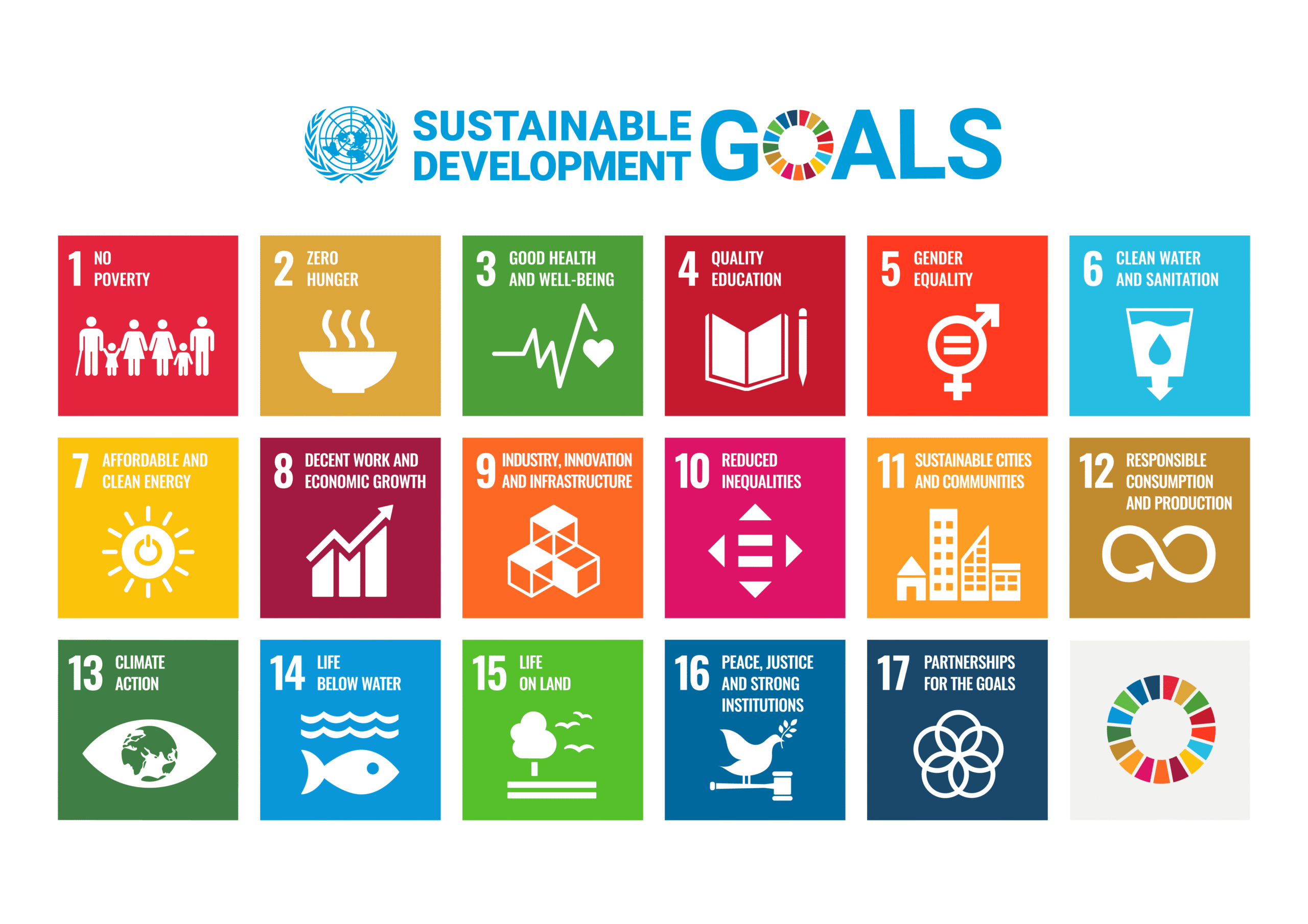 United Nations Sustainable Development Goals SDG Poster
